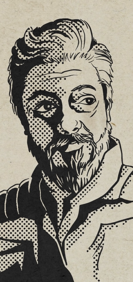 Self Portrait in the style of West End Games Star Wars RPG artwork.